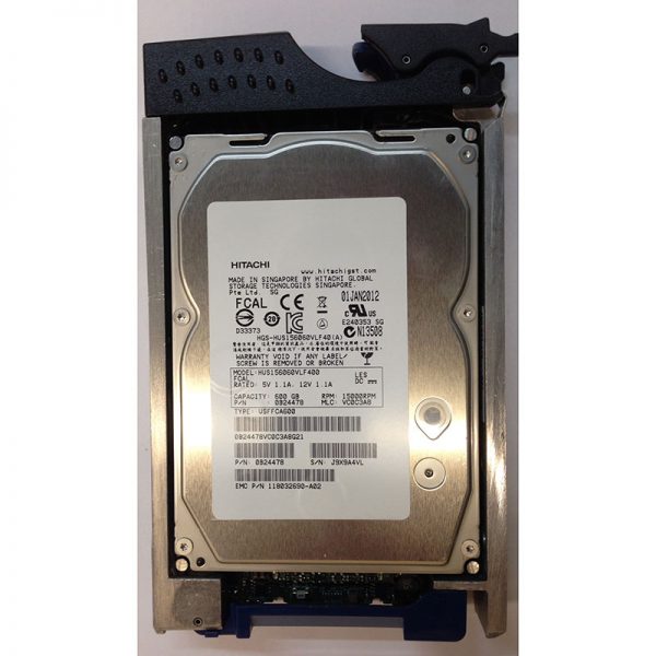 0B24478 - EMC 600GB 15K RPM FC 3.5" HDD for all CX4's, CX3-80, -40, -40C, -40F, -20, -20C, -20F, -10C series 15 disk enclosures