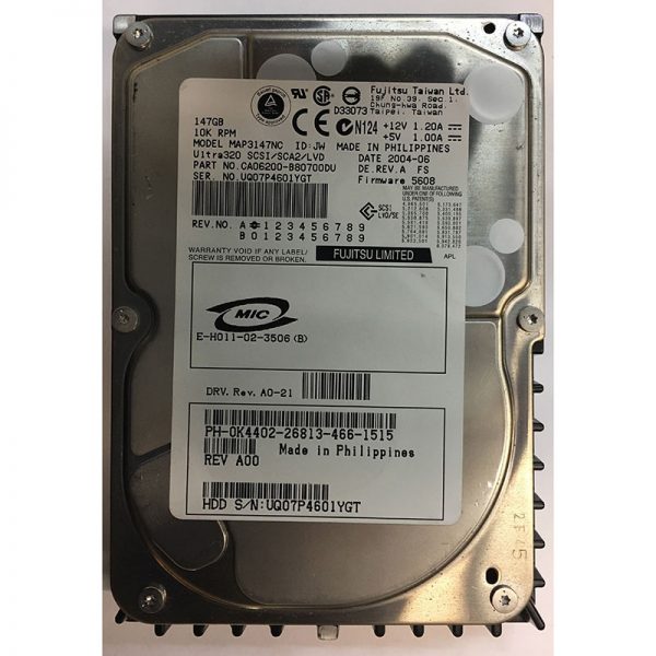 K4402 - Dell 146GB 10K RPM SCSI 3.5" HDD U320 80 pin