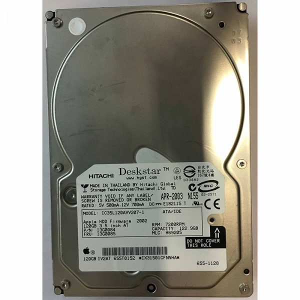 13G0084 - Hitachi 122GB 7200 RPM IDE 3.5" HDD