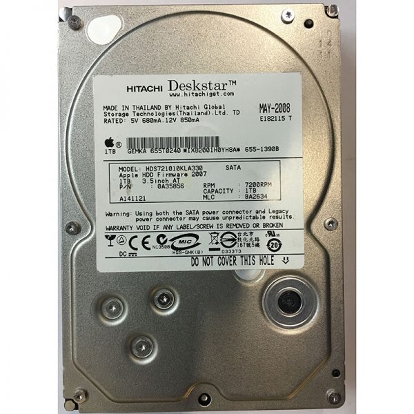 0A35856 - Hitachi 1TB 7200 RPM SATA 3.5" HDD