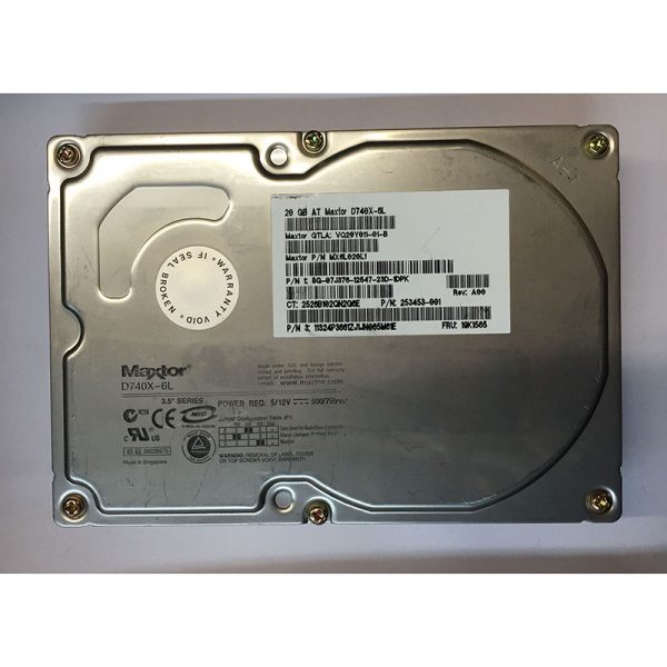 7J376 - Dell 20GB 7200 RPM IDE 3.5" HDD Maxtor VQ20Y0011-011-01-B version