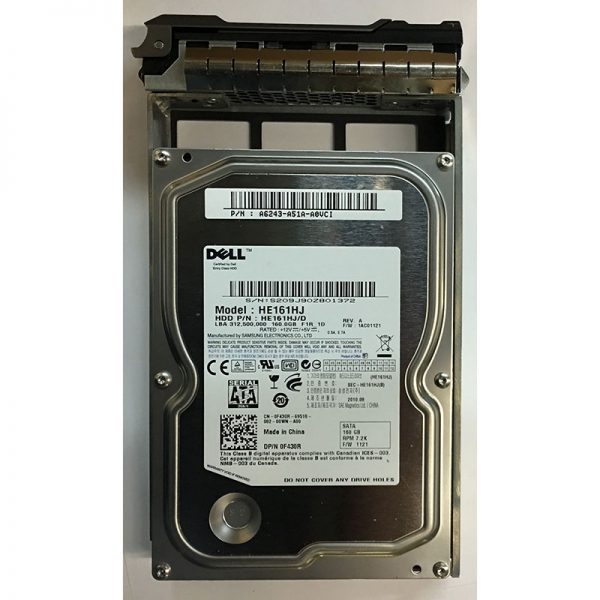 0F430R - Dell 160GB 7200 RPM SATA 3.5" HDD w/ tray