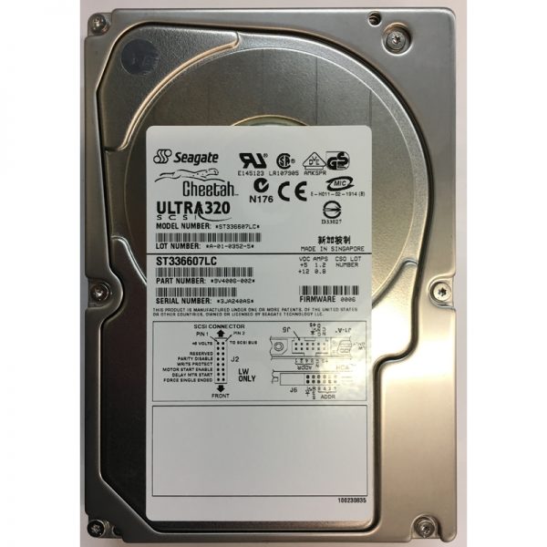 9V4006-002 - Seagate 36GB 10K RPM SCSI 3.5" HDD U320 80 Pin