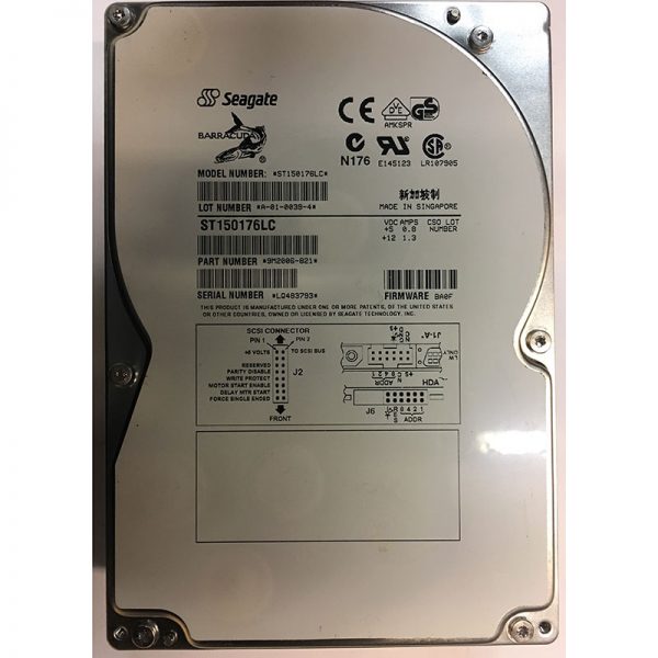 9M2006-821 - Seagate 50GB 7200 RPM SCSI 3.5" HDD Ultra 2 80 Pin