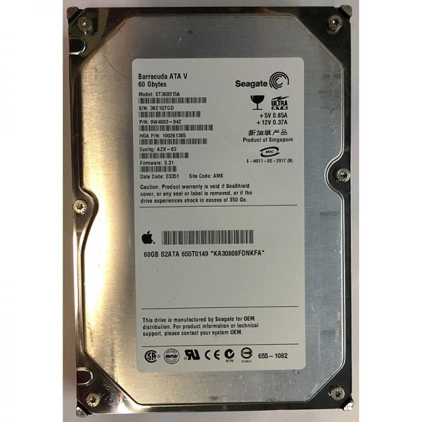 9W4003-042 - Seagate 60GB 7200 RPM IDE 3.5" HDD