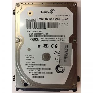 497728-001 - HP 80GB 7200 RPM SATA 2.5" HDD