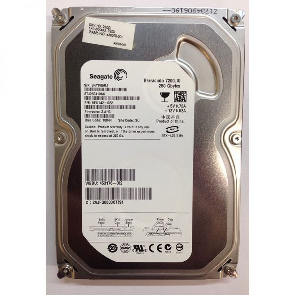 9EU142-022 - Seagate 250GB 7200 RPM SATA 3.5" HDD