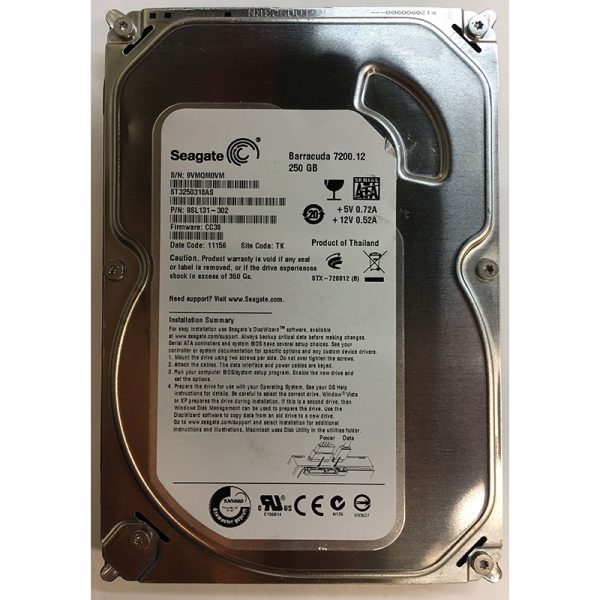 9SL131-301 - Seagate 250GB 7200 RPM SATA 3.5" HDD