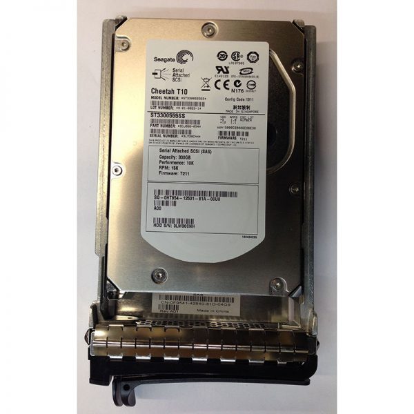 0HT954 - Dell 300GB 10K RPM SAS 3.5" HDD w/ tray 9DJ066-054 version