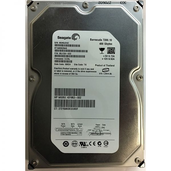 9BJ134-622 - Seagate 400GB 7200 RPM SATA 3.5" HDD