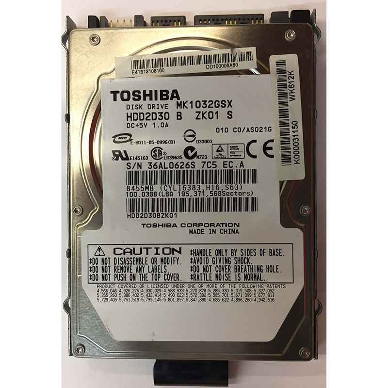 HDD2D30 – Toshiba 100GB 5400 RPM 2.5″ HDD – Disk Finder