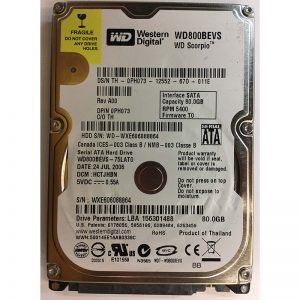 0PH073 - Dell 80GB 5400 RPM SATA 2.5" HDD