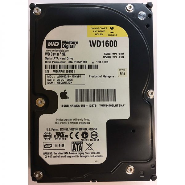 WD1600JS-40MVB1 - Western Digital 160GB 7200 RPM SATA 3.5" HDD