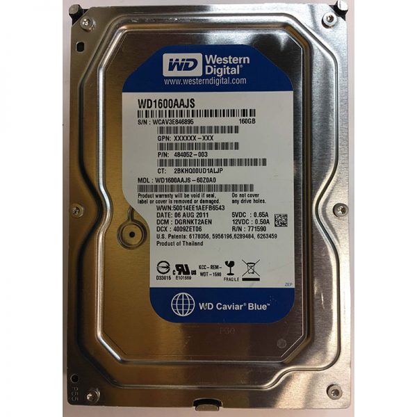 WD1600AAJS-60Z0A0 - Western Digital 160GB 7200 RPM SATA 3.5" HDD