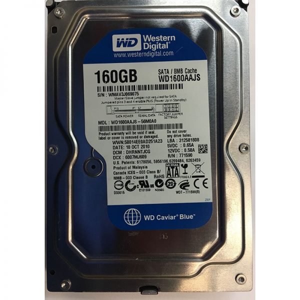 WD1600AAJS-56M0A0 - Western Digital 160GB 7200 RPM SATA 3.5" HDD