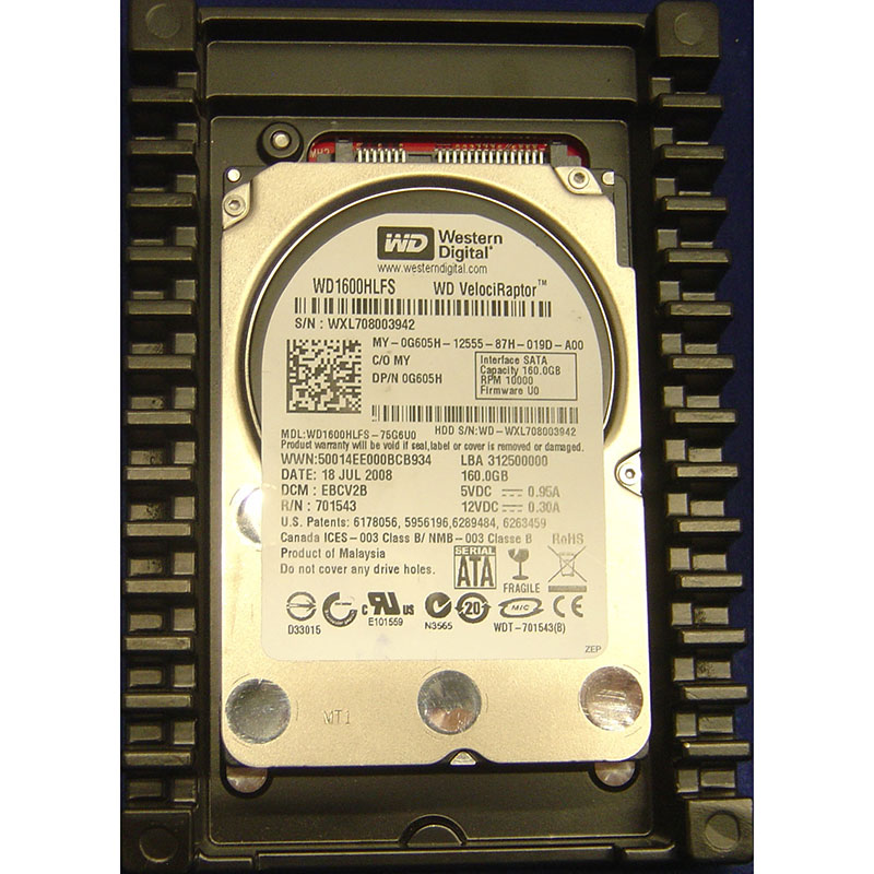 WD1600HLFS-75G6U0 - Western Digital 160GB 10K RPM SATA  3.5" HDD