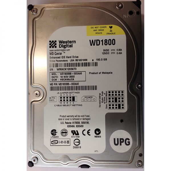 WD1800BB  - Western Digital 180GB 7200 RPM IDE 3.5" HDD