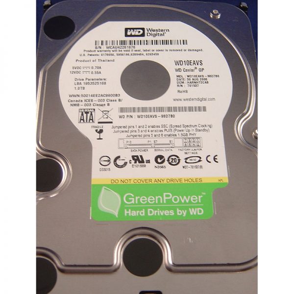 WD10EAVS - Western Digital 1TB 7200 RPM SATA 3.5" HDD