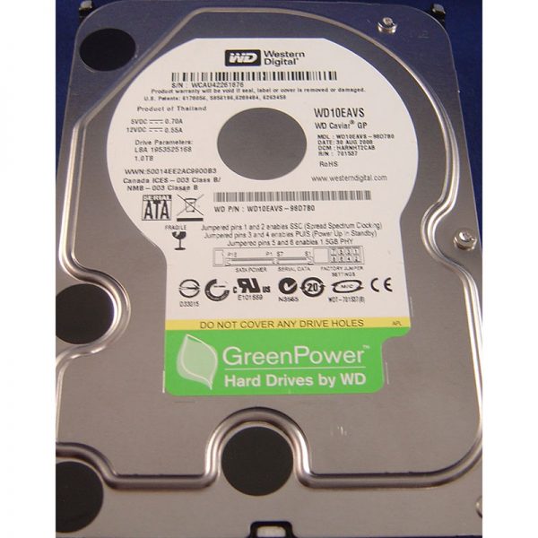 WD10EAVS-98D7B0 - Western Digital 1TB 7200 RPM SATA 3.5" HDD