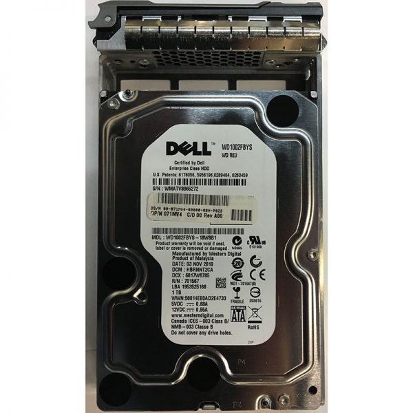 WD1002FBYS-18W8B1 - Western Digital 1TB 7200 RPM SATA 3.5" HDD w/ tray