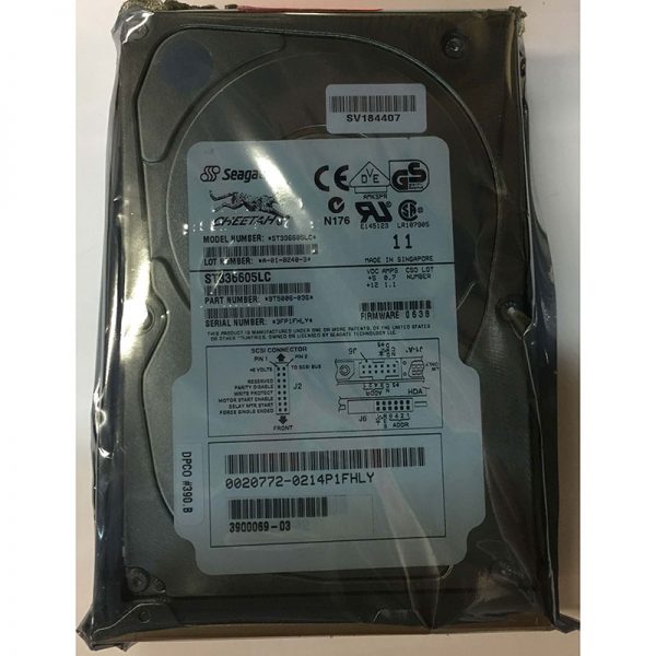 9T5006-036 - Seagate 36GB 10K RPM SCSI 3.5" HDD U160 80 pin  w/ tray