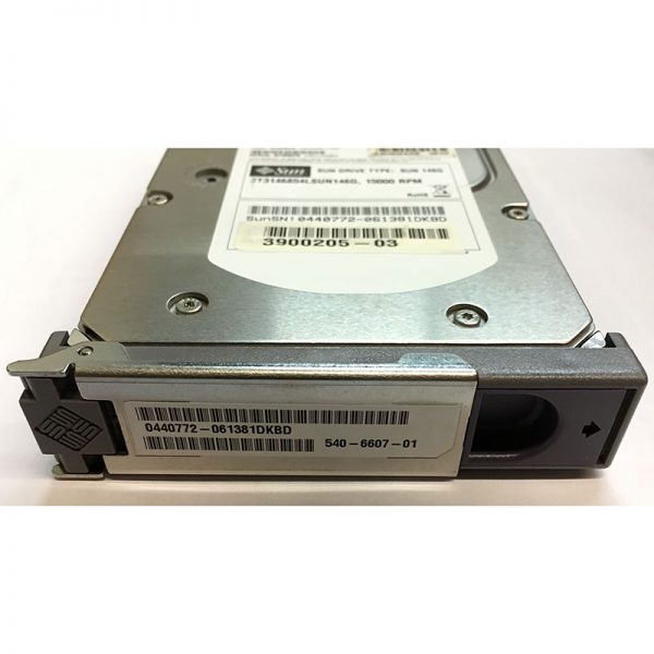 540-6607-01 - Sun 146GB 15K RPM SCSI 3.5" HDD U320 80 pin w/ tray Seagate 9Z2006-032 version