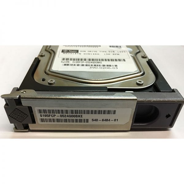 540-6484-01 - Sun 146GB 15K RPM SCSI 3.5" HDD U320 80 pin w/ tray fuji MAU3147 version