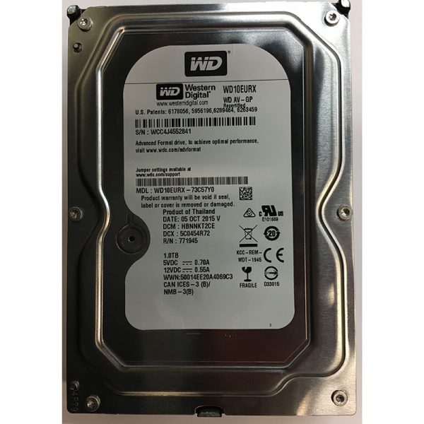 WD10EURX-73C57Y0 - Western Digital 1TB 5400 RPM SATA 3.5" HDD