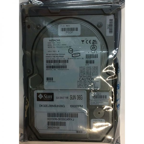 3900111-06 - Sun 36GB 10K RPM SCSI 3.5" HDD