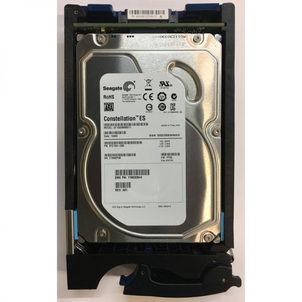 9YZ164-090 - EMC 1TB 7200 RPM SATA 3.5" HDD for all CX4's, CX3-80, -40, -40C, -40F, -20, -20C, -20F,- 10C series 15 bay enclosures.