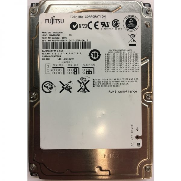 CA06821-B906 - Fujitsu 60GB 4200 RPM IDE 2.5" HDD