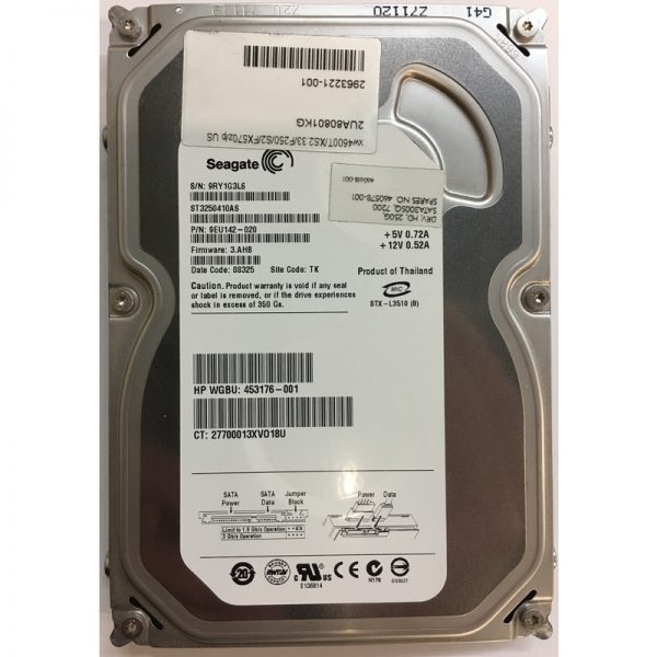 9EU142-020 - Seagate 250GB 7200 RPM SATA 3.5" HDD