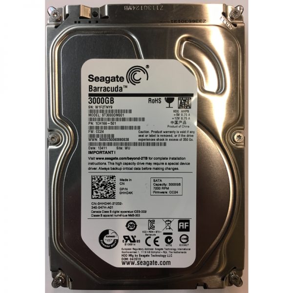 1CH166-501 - Dell 3TB 7200 RPM SATA 3.5" HDD