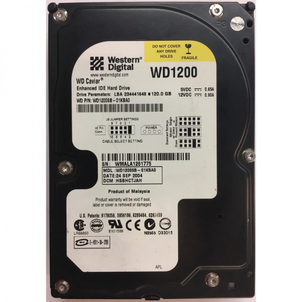 WD1200SB - Western Digital 120GB 7200 RPM IDE 3.5" HDD