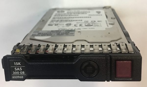 653960-001 - HP 300GB 15K RPM SAS 2.5" HDD w/ G8  tray