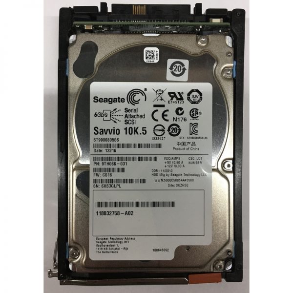 9TH066-031 - EMC 900GB 10K RPM SAS 2.5" HDD for VNX5100, 5200, 5300, 5400, 5500, 5600, 5700 ,5800, 7500, 7600, 8000 25 disk enclosures and VNXe3100, 3150, 3300 series