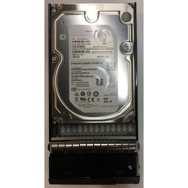 SP-316A-R6 - Netapp 6TB 7200 RPM SAS 3.5" HDD for DS4246 24 bay enclosure, DS212C 12 bay enclosure and FAS2220, 2240, 2554, 2620, 2720A series.