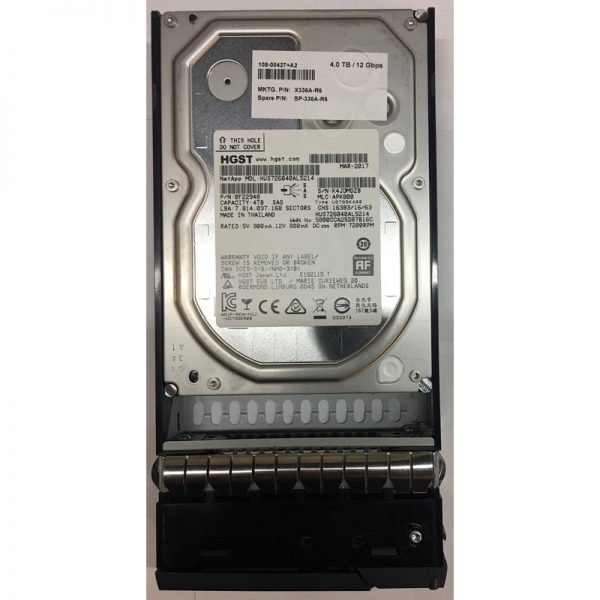 SP-336A-R6 - Netapp 4TB 7200 RPM SAS 3.5" HDD for DS4246, DS212C, FAS2620