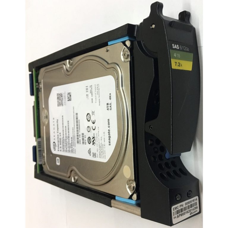 005051614 EMC 4TB 7200 RPM SAS 3 5 HDD For Unity 300 400 500 600 Series 15 Bay Enclosure