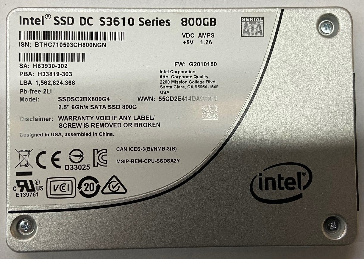  Intel SSD 256GB 2.5in SSDSC2KW256G8X1 SATA 6Gb/s 3D2 TLC 545s  Series for Laptop Desktop Workstation Dell HP Lenovo Acer Asus : Electronics