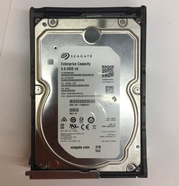 1V420N-037 - Data Domain 3TB 7200 RPM SAS 3.5" HDD for Data Domain DS60, 60 bay enclosures