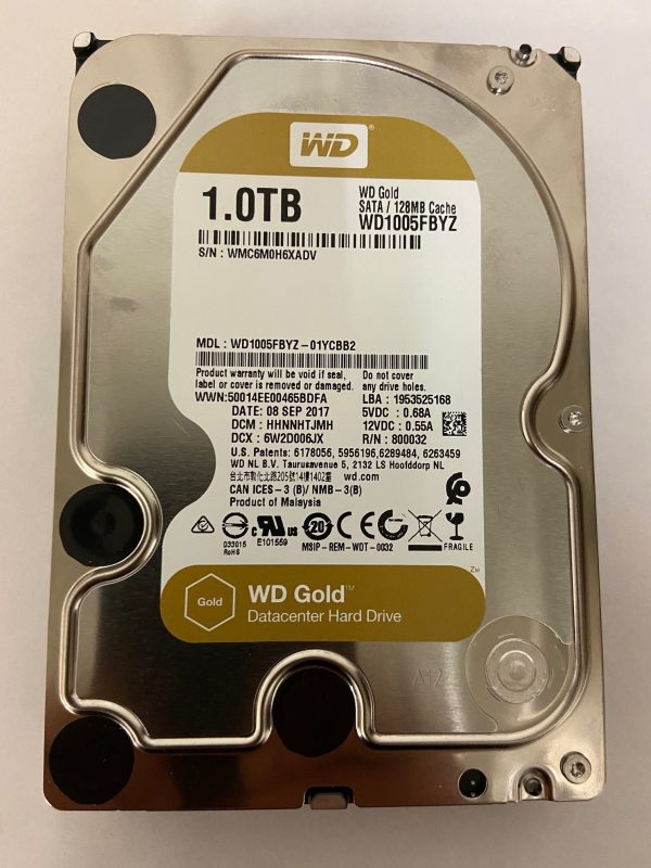 WD1005FBYZ-01YCBB2 - Western Digital 1TB 7200 RPM SATA 3.5" HDD