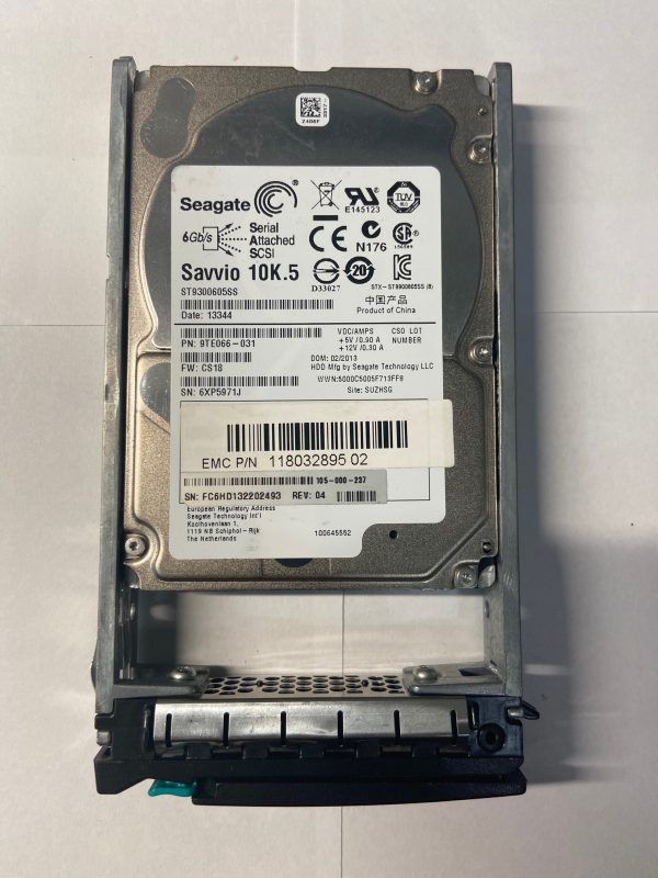 11832895-02 - EMC 300GB 10K RPM SAS 2.5" HDD for Avamar Gen4S series