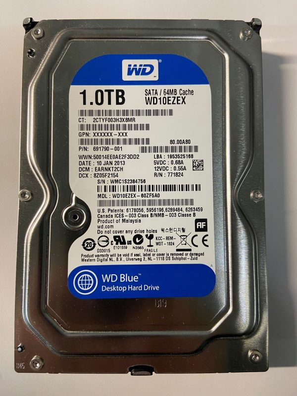 WD10EZEX-60ZF5A0 - Western Digital 1TB 7200 RPM SATA 3.5" HDD