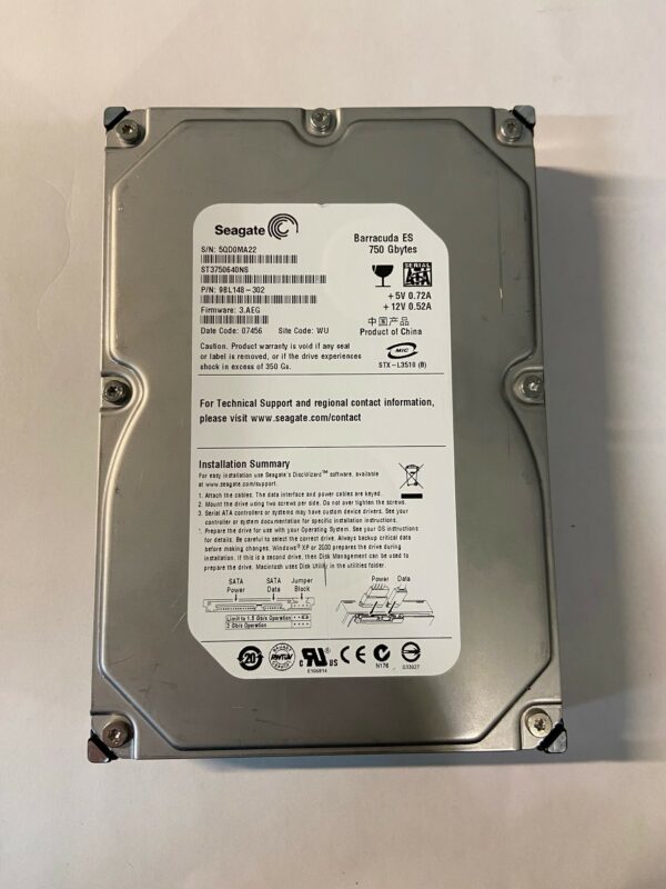 9BL148-302 - Seagate 750GB 7200 RPM SATA  3.5" HDD