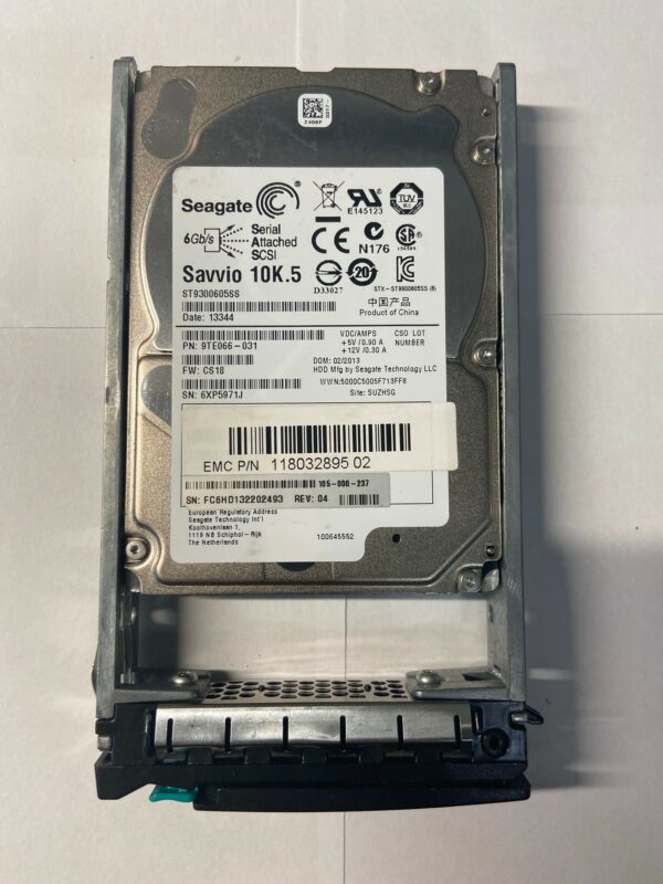 9TE066-031 - EMC 300GB 10K RPM SAS 2.5" HDD for Avamar Gen4S series