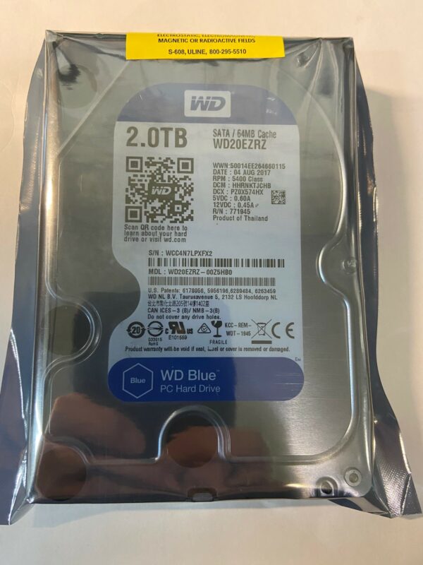 WD20EZRZ - Western Digital 2TB 5400 RPM SATA 3.5" HDD