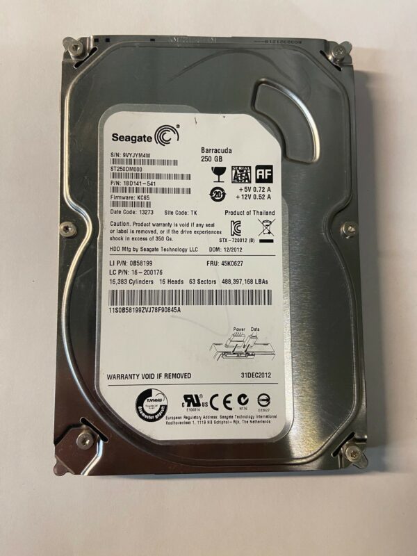 16-200176 - Lenovo 250GB 7200 RPM SATA 3.5" HDD