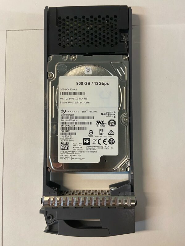 1XG203-038 - NetApp 900GB 10K RPM SAS 2.5" HDD for DS2246 24 bay enclosure, DS224C 24 bay enclosure, FAS2240-2, FAS2552, FAS2650, FAS2770